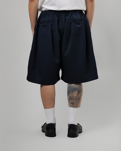 UNTRACE｜_263 KNEE SHORTS (DARK NAVY / OLIVE)