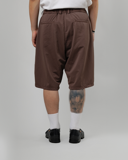 KANEMASA PHIL.｜36G Nylon Tuck Easy Shorts (BROWN DYE)