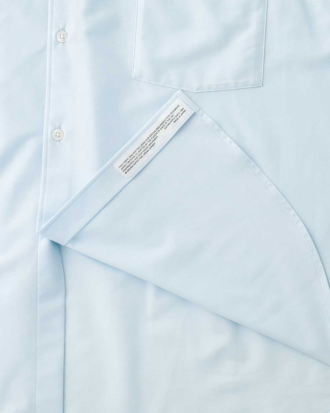 【40% OFF /Last 1】KANEMASA PHIL. 2024SS｜46G Atmosphere SS Shirt (SAX)