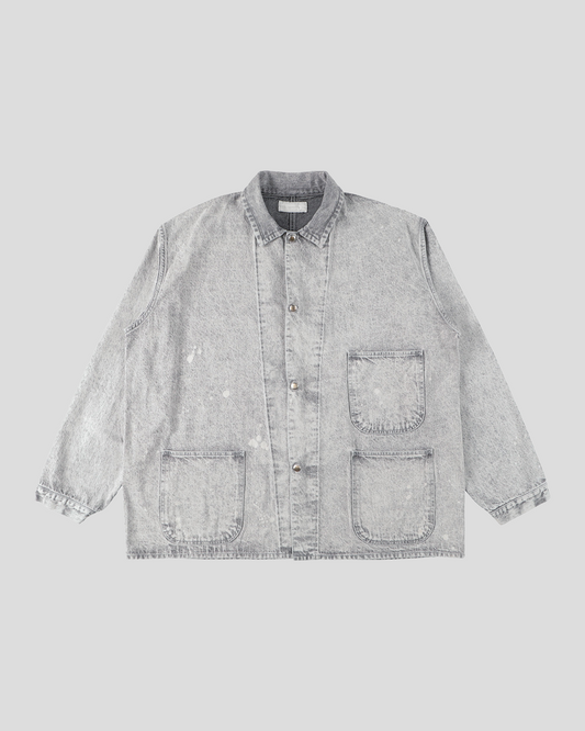 【30% OFF / Last 2】tsuzuli｜COVERALLS JACKET (BLACK FADE)
