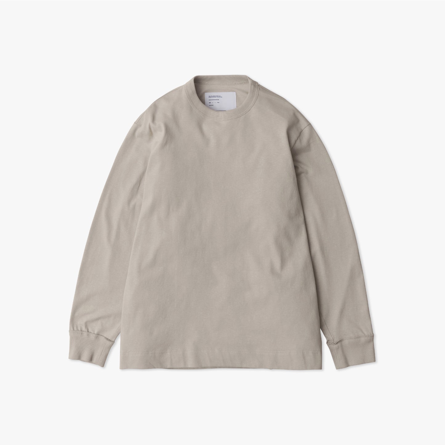 UNTRACE｜_170 BOX Tee L/S (BEIGE)