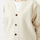 YONETOMI｜RIGID CASHMERE SWEATER Cardigan (RAW)