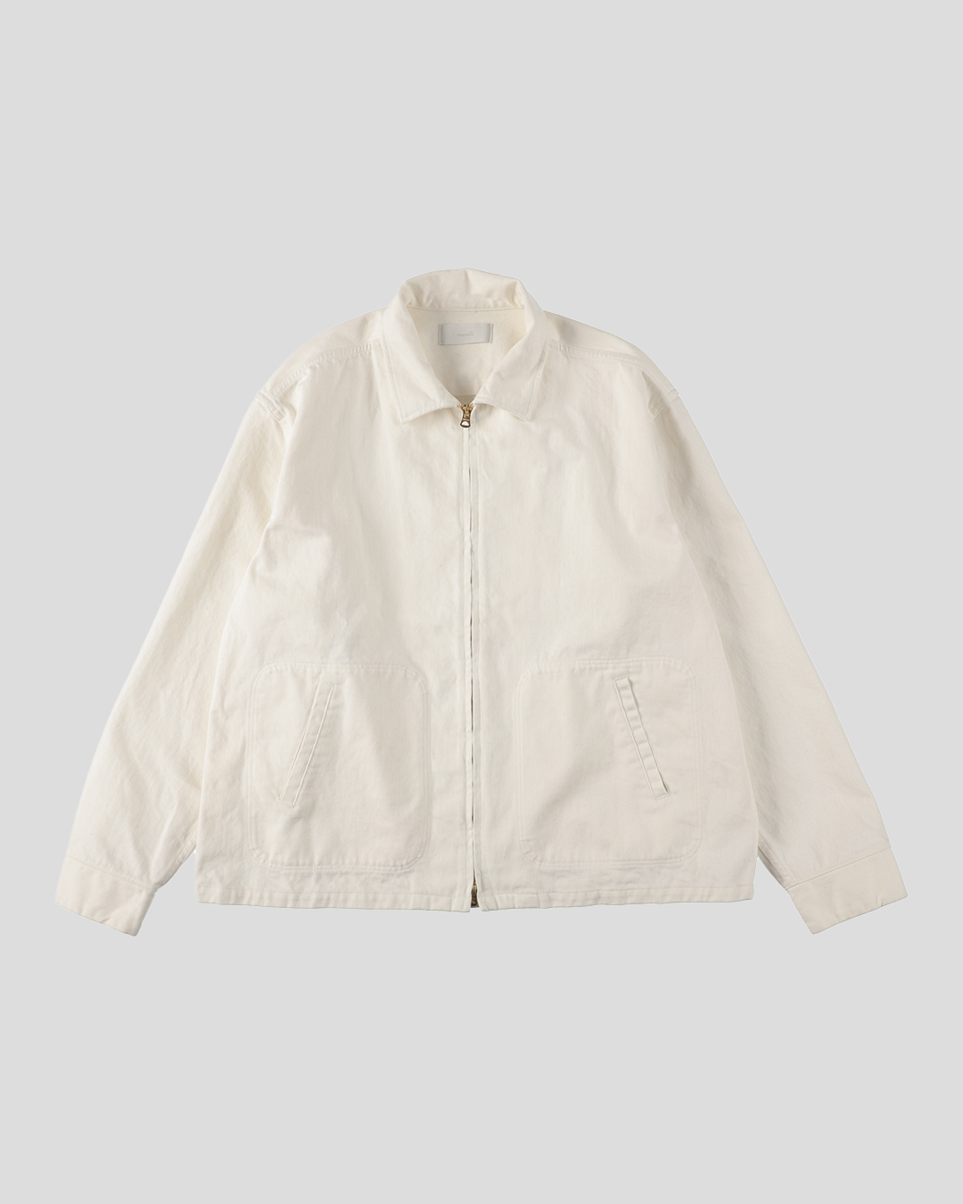 【30% OFF / Last 1】tsuzuli｜SPORTS JACKET DENIM (WHITE)