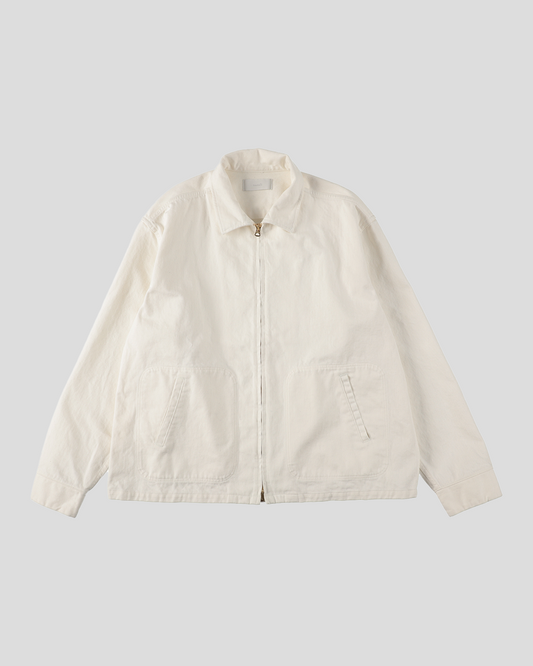 【30% OFF / Last 1】tsuzuli｜SPORTS JACKET DENIM (WHITE)