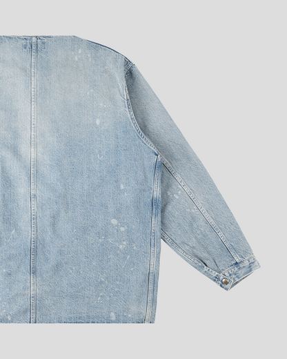 【30% OFF】tsuzuli｜COVERALLS JACKET (INDIGO FADE)