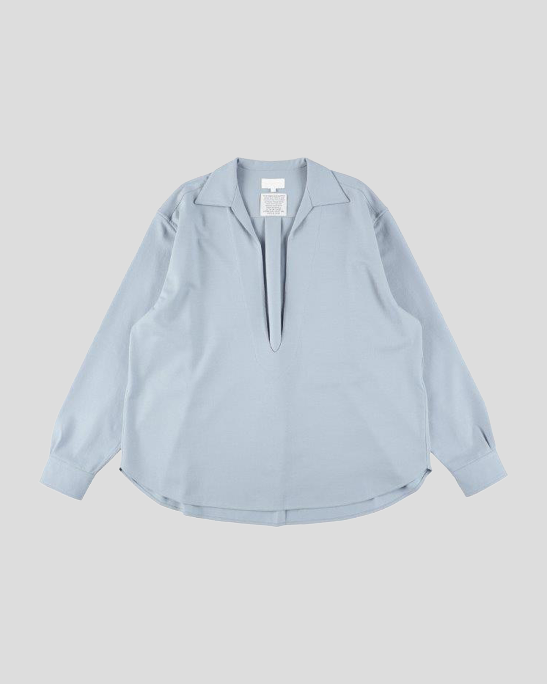 【40% OFF】KANEMASA PHIL. 2024AW｜36G Ideal Wool Varruse Shirt (BLUE GRAY)