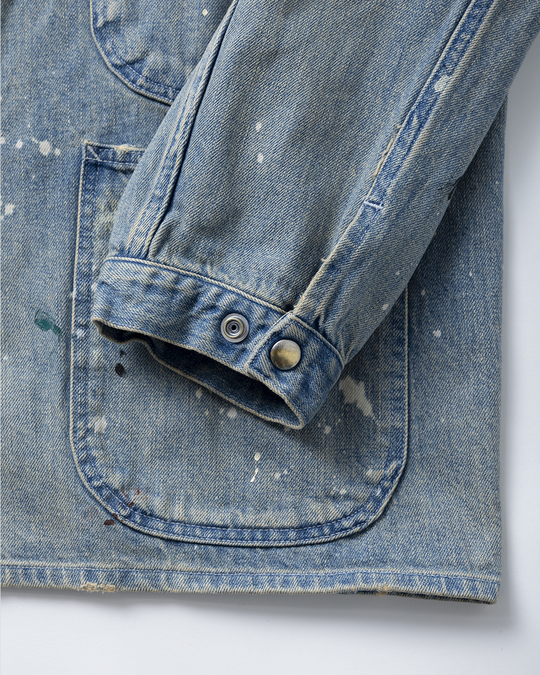 【40% OFF】tsuzuli 2024AW｜COVERALLS JACKET PAINT (INDIGO PAINT)