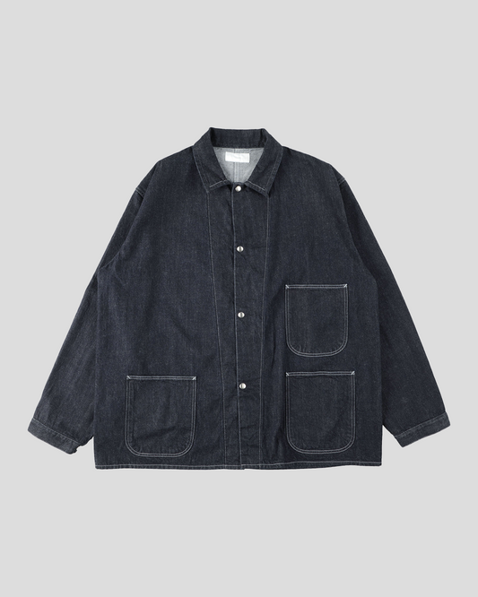 【40% OFF】tsuzuli｜COVERALLS JACKET (INDIGO)