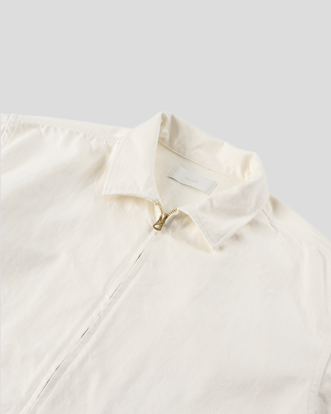 【30% OFF / Last 1】tsuzuli｜SPORTS JACKET DENIM (WHITE)
