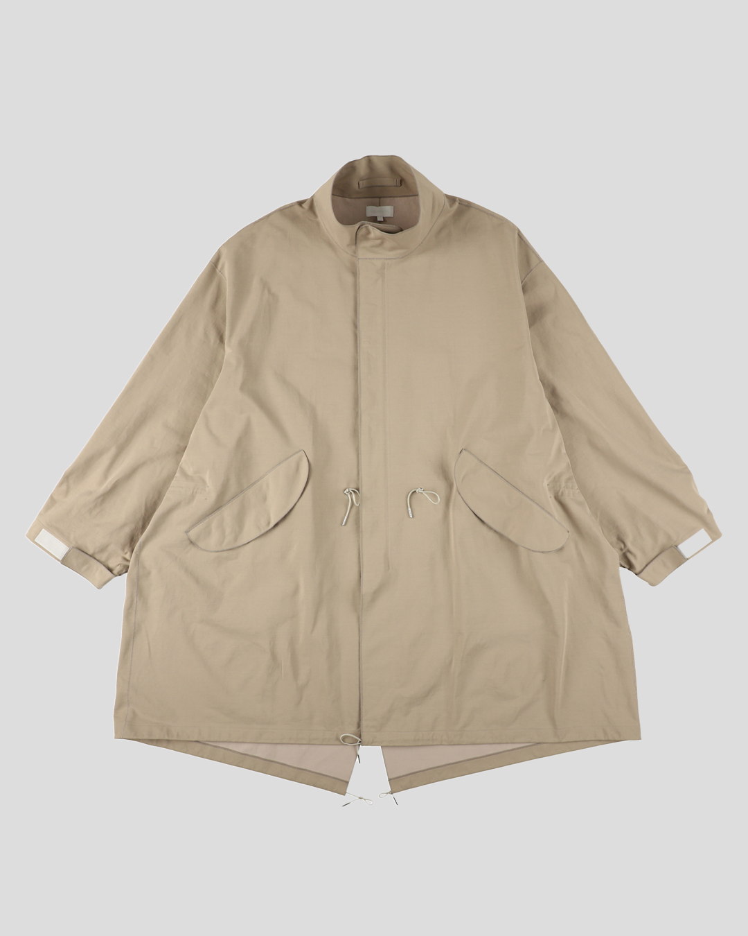 【40% OFF】KANEMASA PHIL. 2025SS｜36G ECONYL Solid INCL Military Coat (KHAKI)