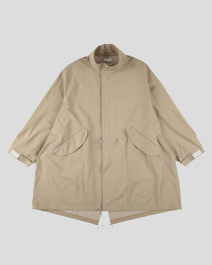 【40% OFF】KANEMASA PHIL. 2025SS｜36G ECONYL Solid INCL Military Coat (KHAKI)
