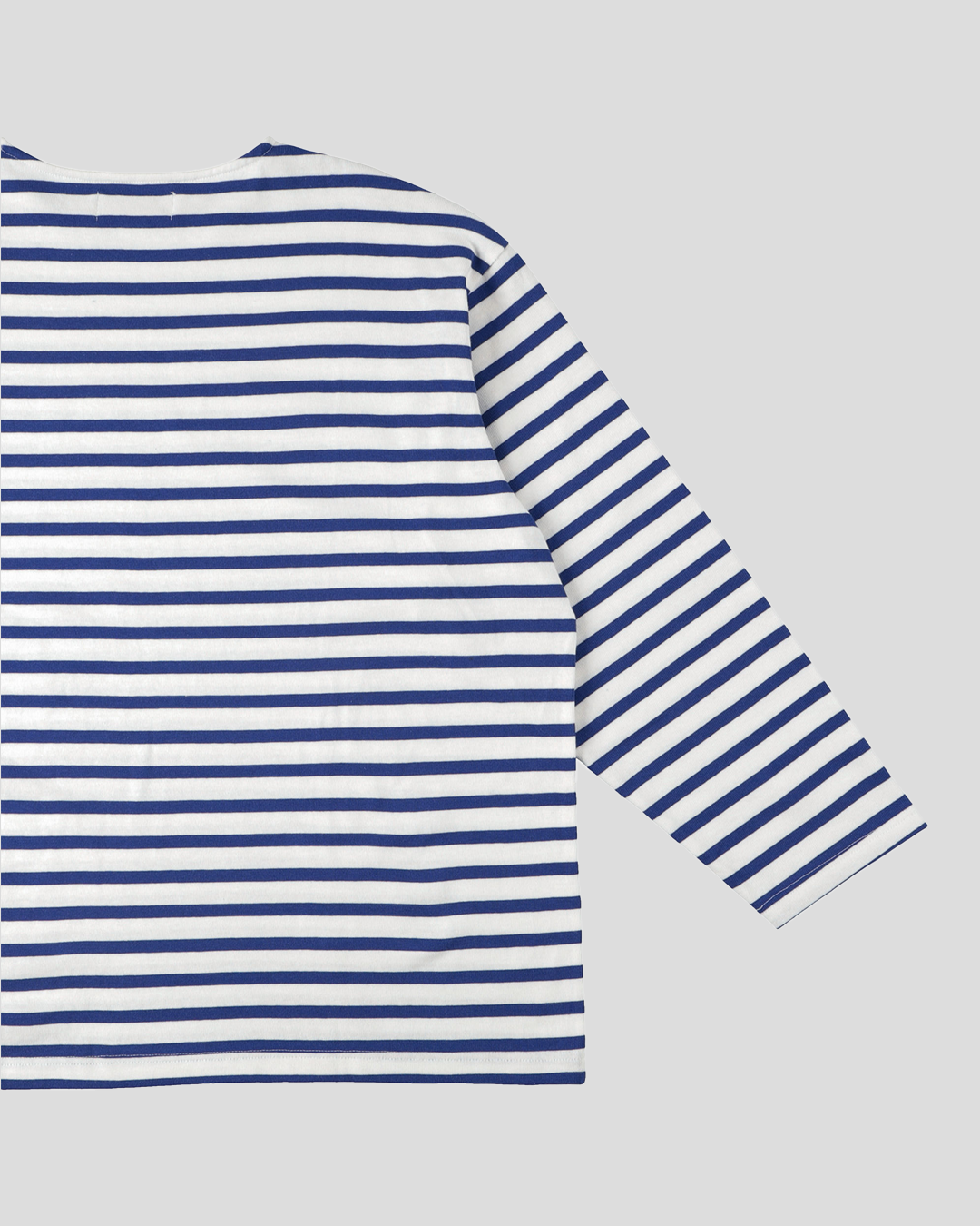 【30% OFF】tsuzuli｜BSQ BOAT NECK LONG SLEEVE (WHITE/BLUE)