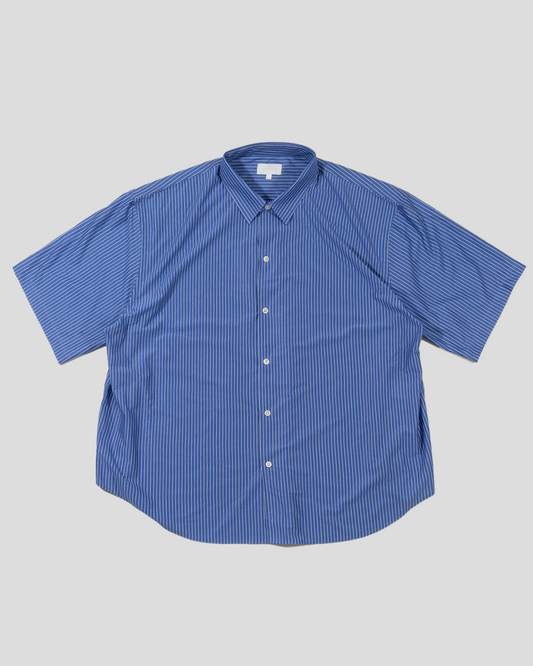 【Last 1】KANEMASA PHIL. 2025SS｜46G Atmosphere Stripe S/S Shirt (PS BLUE)