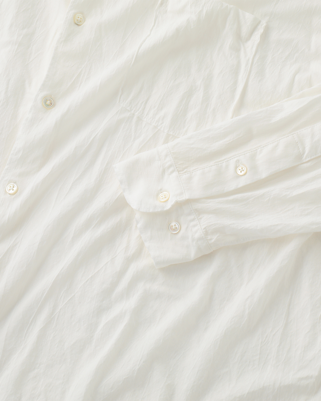 【40% OFF / Last 1】KANEMASA PHIL. 2024SS｜46G Artisan Jersey Shirt (WHITE)