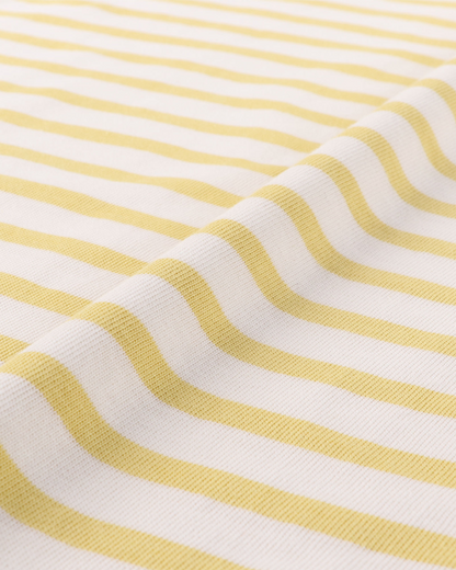 【30% OFF】tsuzuli｜BSQ BOAT NECK LONG SLEEVE (WHITE/YELLOW)