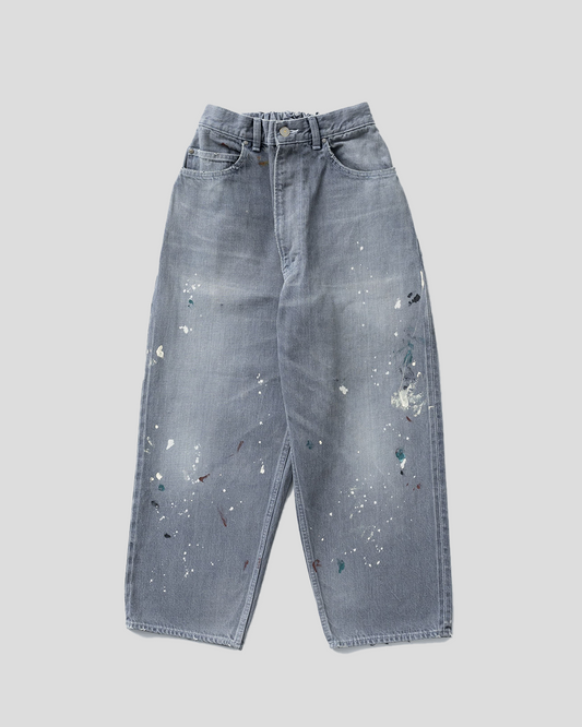 【40% OFF / Last 1】tsuzuli 2024AW｜EZ DENIM 5P PANTS PAINT (BLACK PAINT)