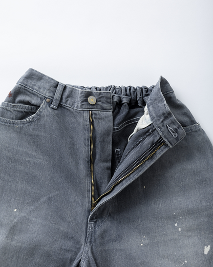 【40% OFF / Last 1】tsuzuli 2024AW｜EZ DENIM 5P PANTS PAINT (BLACK PAINT)