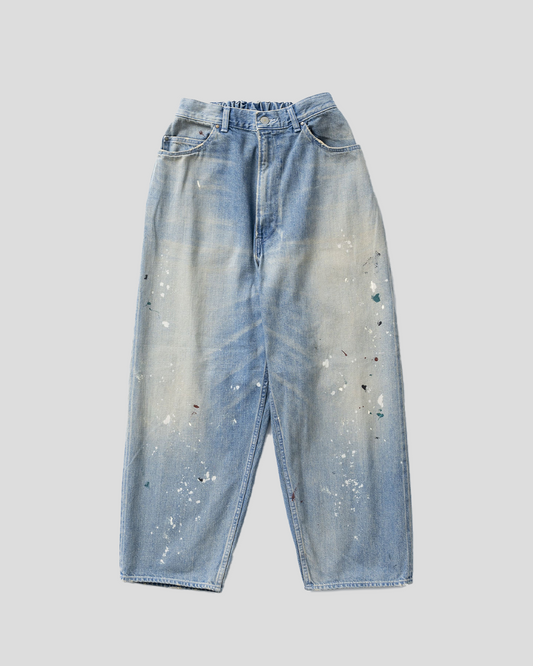 【40% OFF / Last 1】tsuzuli 2024AW｜EZ DENIM 5P PANTS PAINT (INDIGO PAINT)