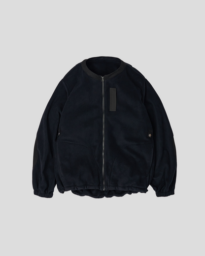 【40% OFF】UNTRACE 2024AW｜POLARTEC FLEECE ZIPPER CARDIGAN (DARK NAVY)