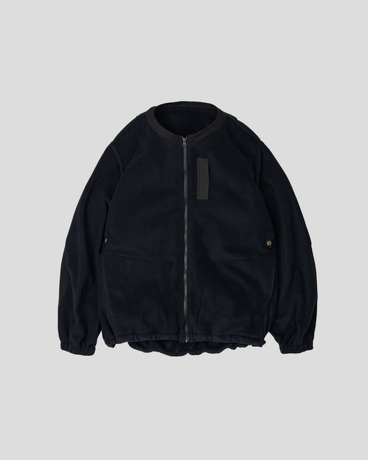 【40% OFF】UNTRACE 2024AW｜POLARTEC FLEECE ZIPPER CARDIGAN (DARK NAVY)