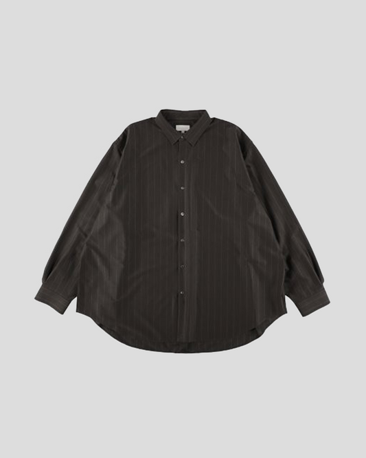 KANEMASA PHIL. 2025AW｜46G Atmosphere Stripe Shirt (GREY)