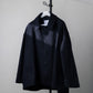 UNTRACE 2024AW｜LAMBS WOOL MELTON TRNECH JACKET (DARK NAVY)