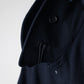 UNTRACE 2024AW｜LAMBS WOOL MELTON TRNECH JACKET (DARK NAVY)