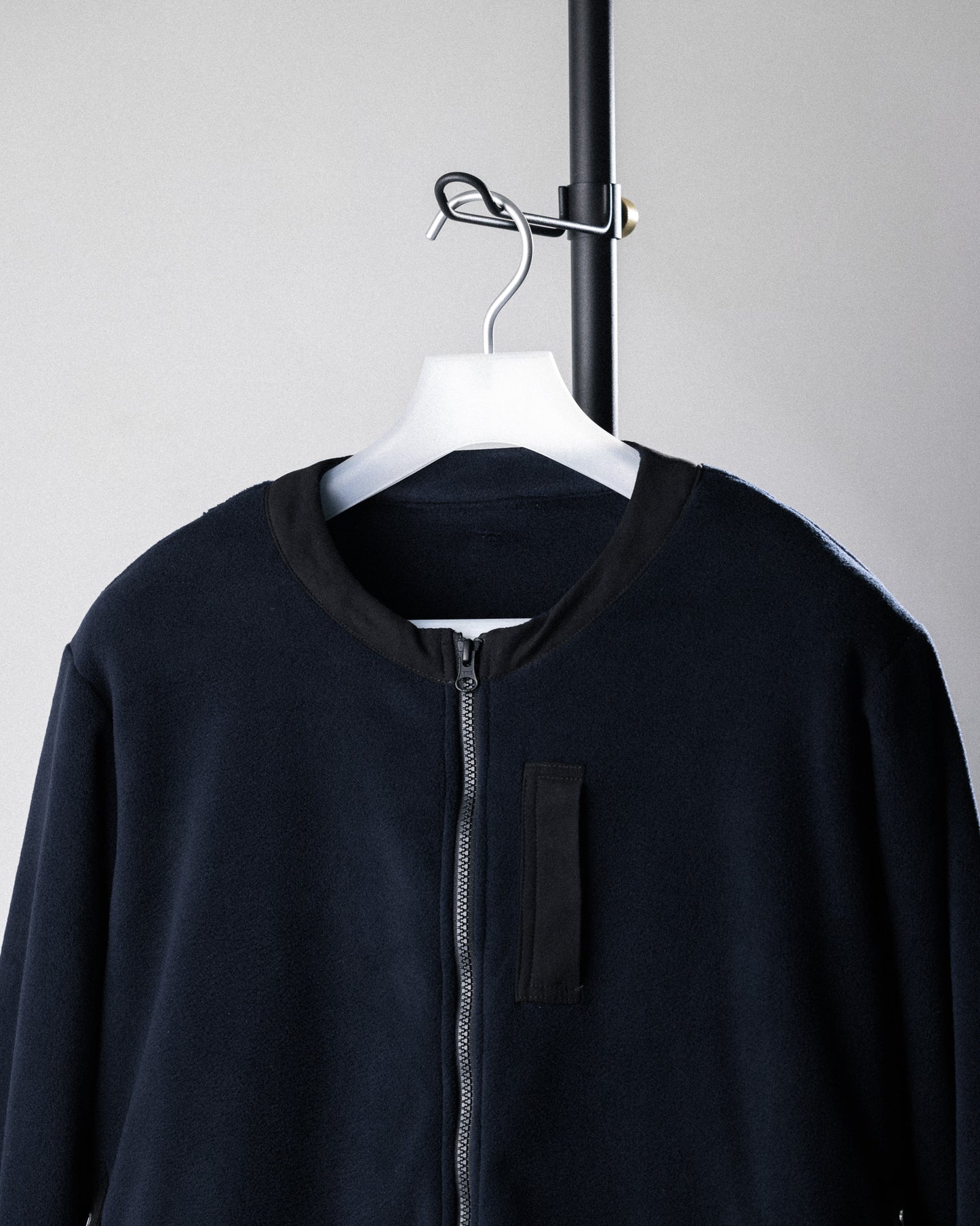 UNTRACE 2024AW｜POLARTEC FLEECE ZIPPER CARDIGAN (DARK NAVY)