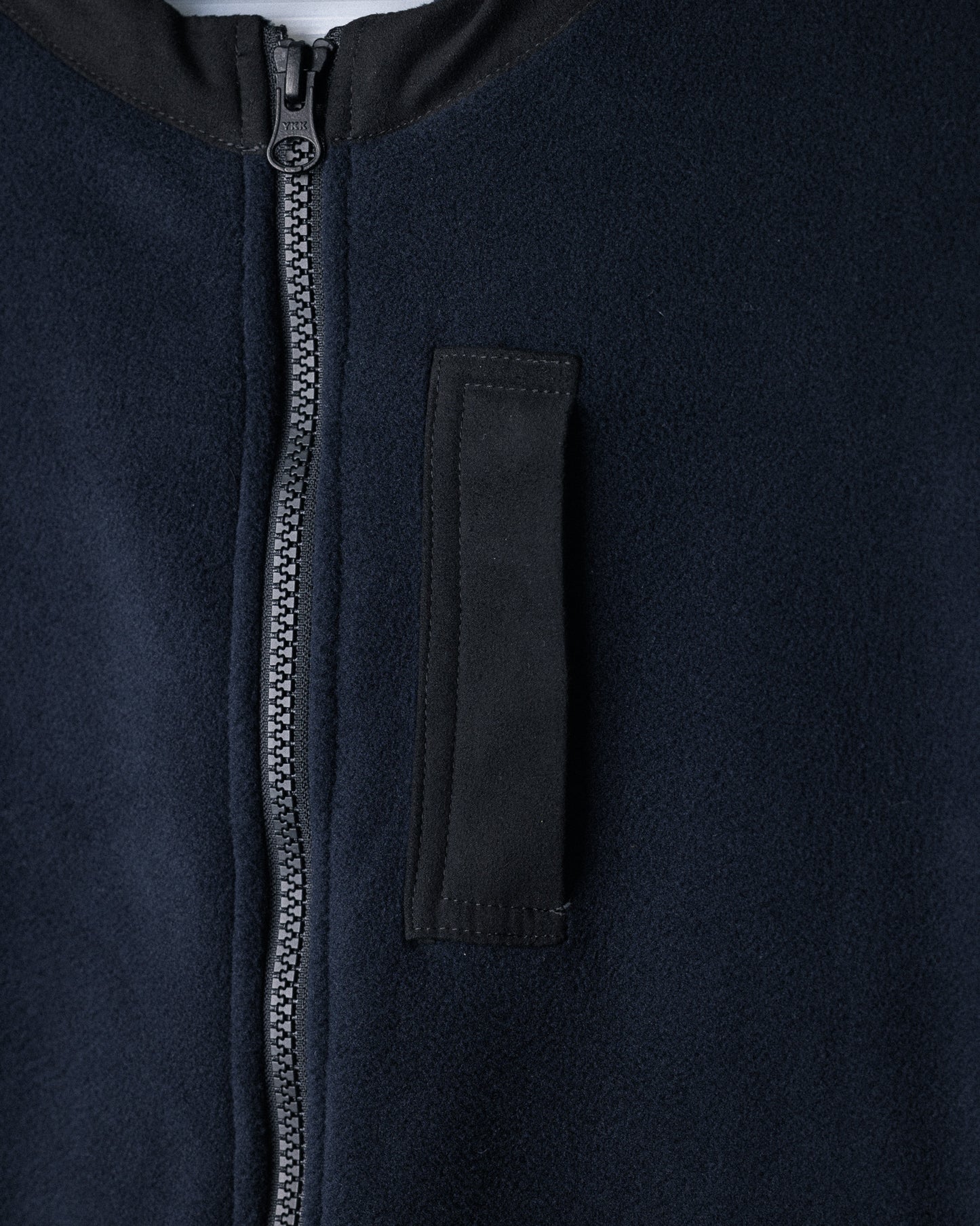 UNTRACE 2024AW｜POLARTEC FLEECE ZIPPER CARDIGAN (DARK NAVY)