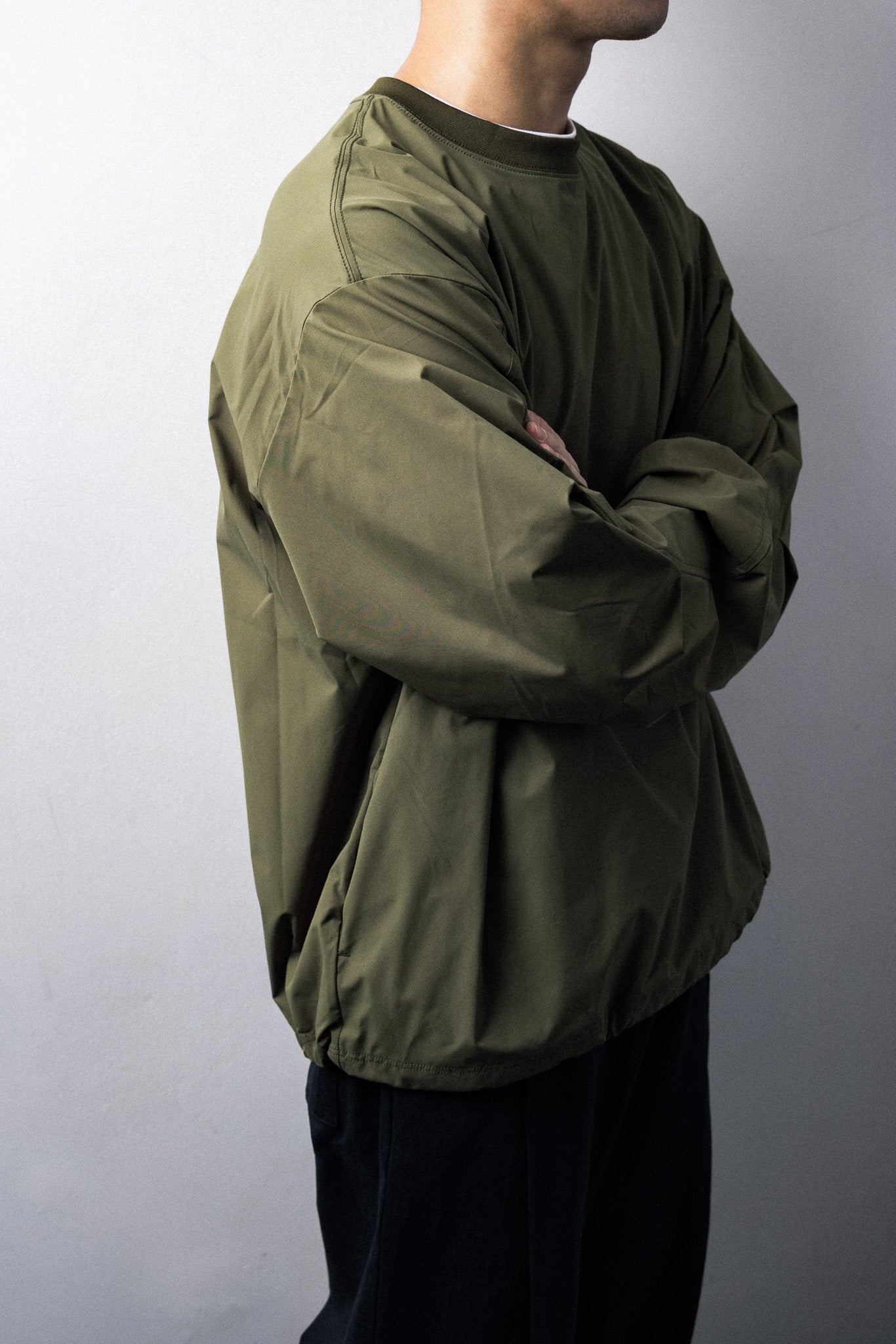 UNTRACE 2024AW｜MULTI SOLOTEX® L/S SMOCK (OLIVE)