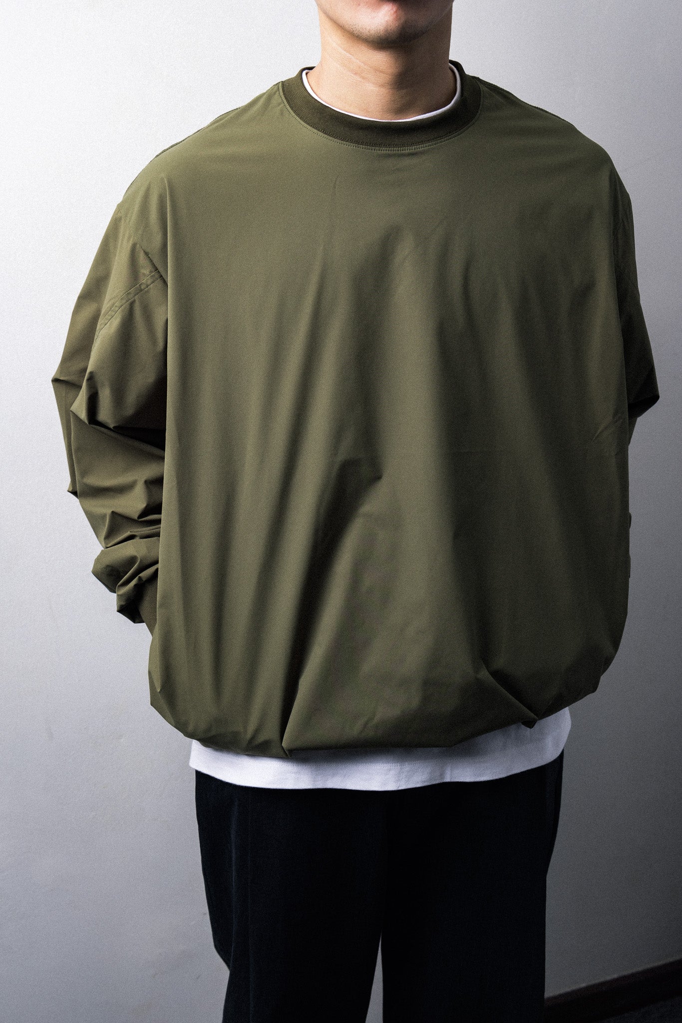 UNTRACE 2024AW｜MULTI SOLOTEX® L/S SMOCK (OLIVE)