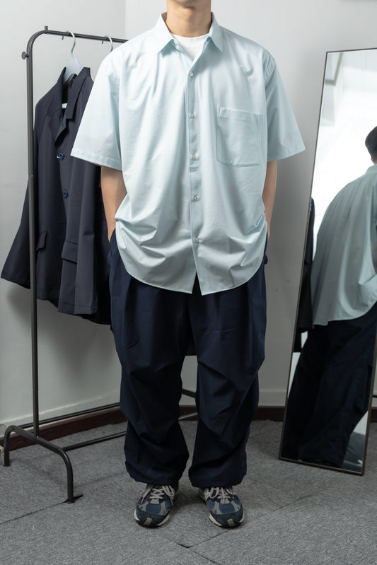 【40% OFF】KANEMASA PHIL. 2024SS｜46G Atmosphere SS Shirt (SAX) - IKKOKU SHOP