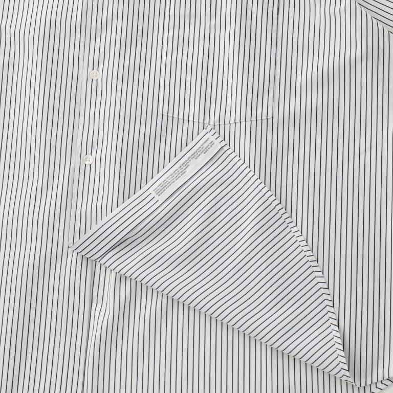 KANEMASA PHIL. 2024AW｜46G Atmosphere Stripe Shirt (WHITE NAVY)