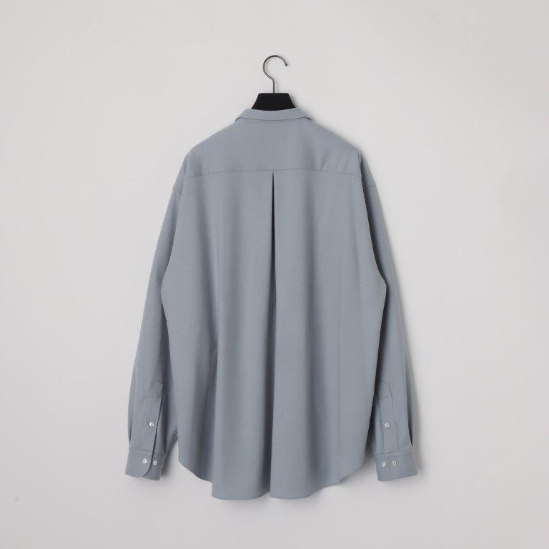 KANEMASA PHIL. 2024AW｜36G Ideal Wool Varruse Shirt (BLUE GRAY)