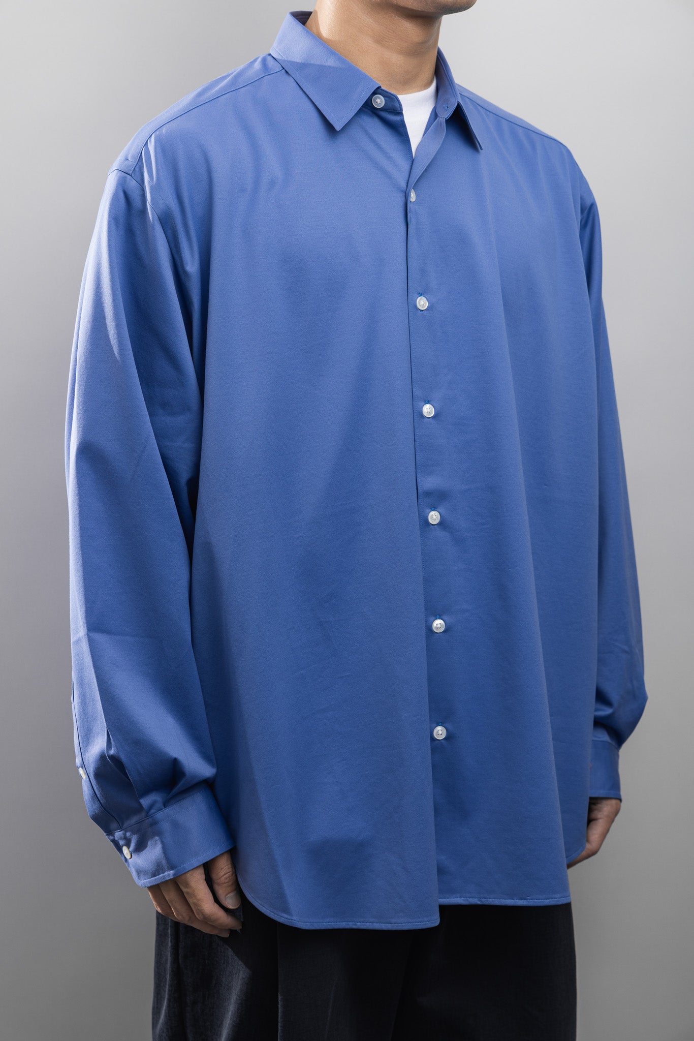 KANEMASA PHIL. 2024AW｜46G Atmosphere Shirt (ULTRAMARINE)