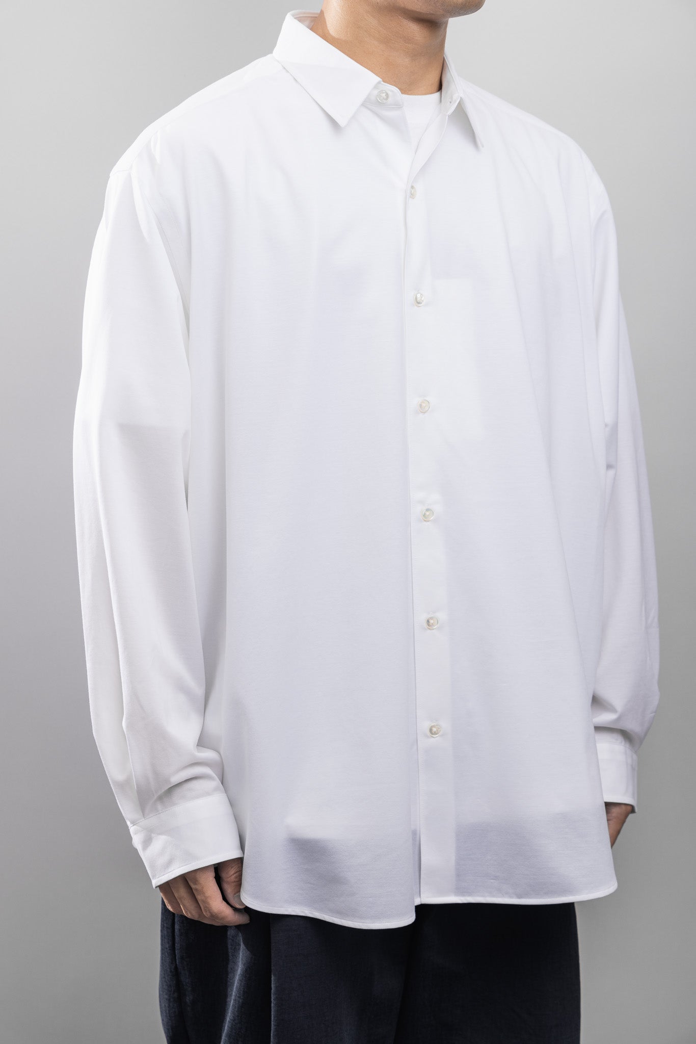 KANEMASA PHIL. 2024AW｜46G Atmosphere Shirt (WHITE)