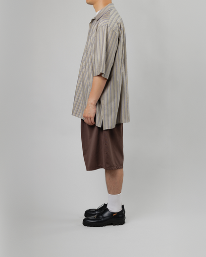 KANEMASA PHIL.｜46G Stripe Ether Shirt (PURPLE BLACK)