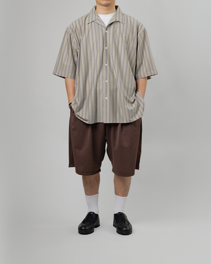 KANEMASA PHIL.｜46G Stripe Ether Shirt (PURPLE BLACK)