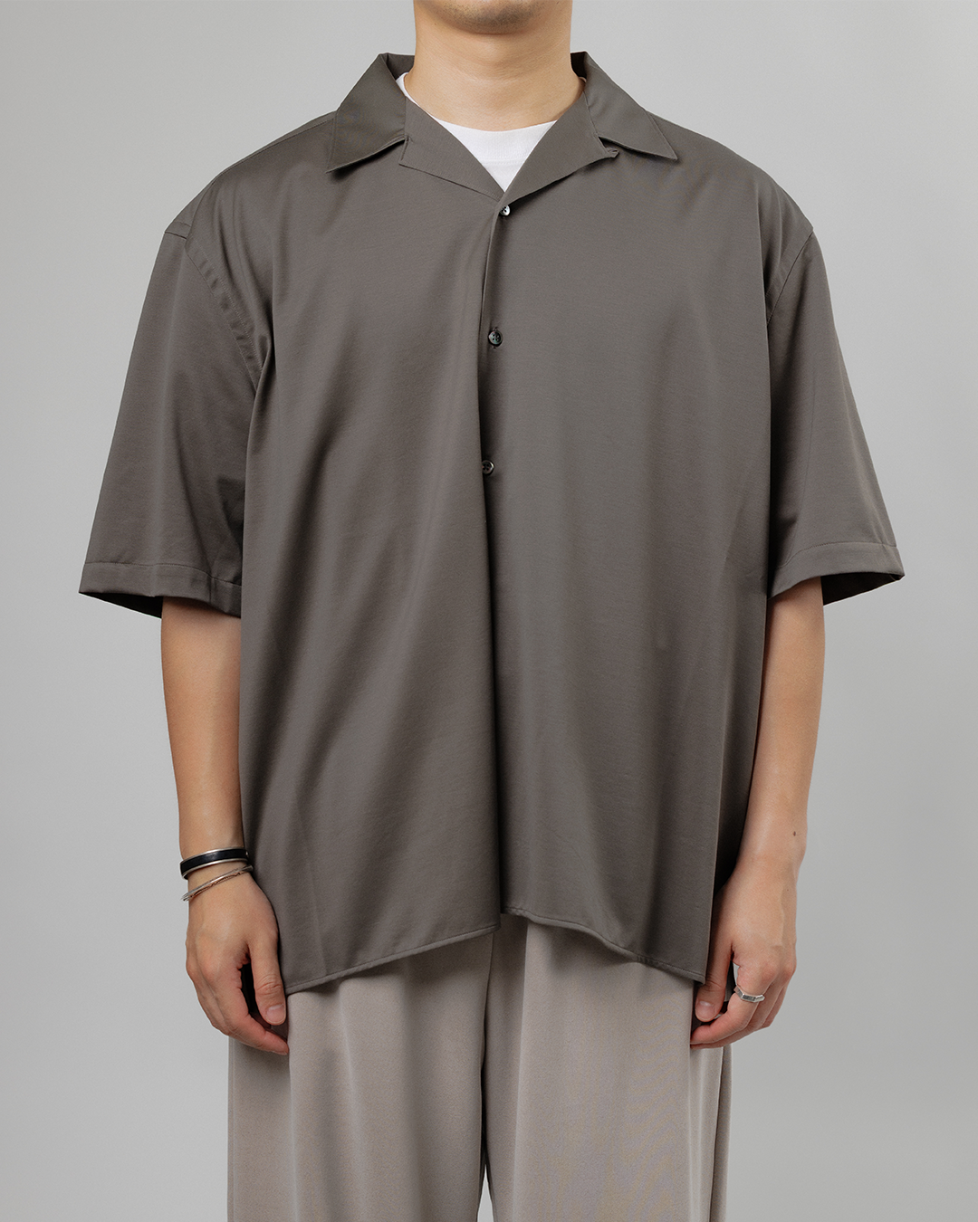 KANEMASA PHIL.｜46G Ether Shirt (CHARCOAL)