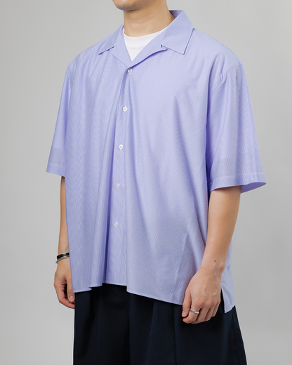 KANEMASA PHIL.｜46G Stripe Ether Shirt (BLUE)