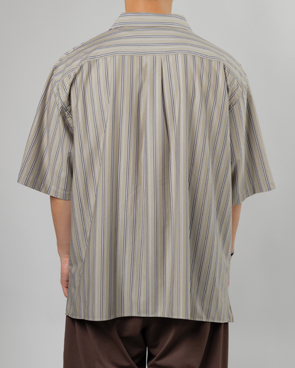 KANEMASA PHIL.｜46G Stripe Ether Shirt (PURPLE BLACK)