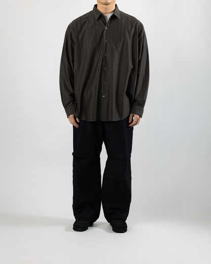 KANEMASA PHIL. 2025AW｜46G Atmosphere Stripe Shirt (GREY)