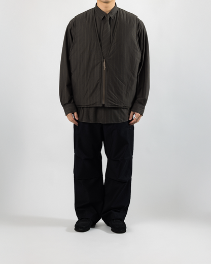 KANEMASA PHIL. 2025AW｜46G Reversible Vest (BROWN x GREY)