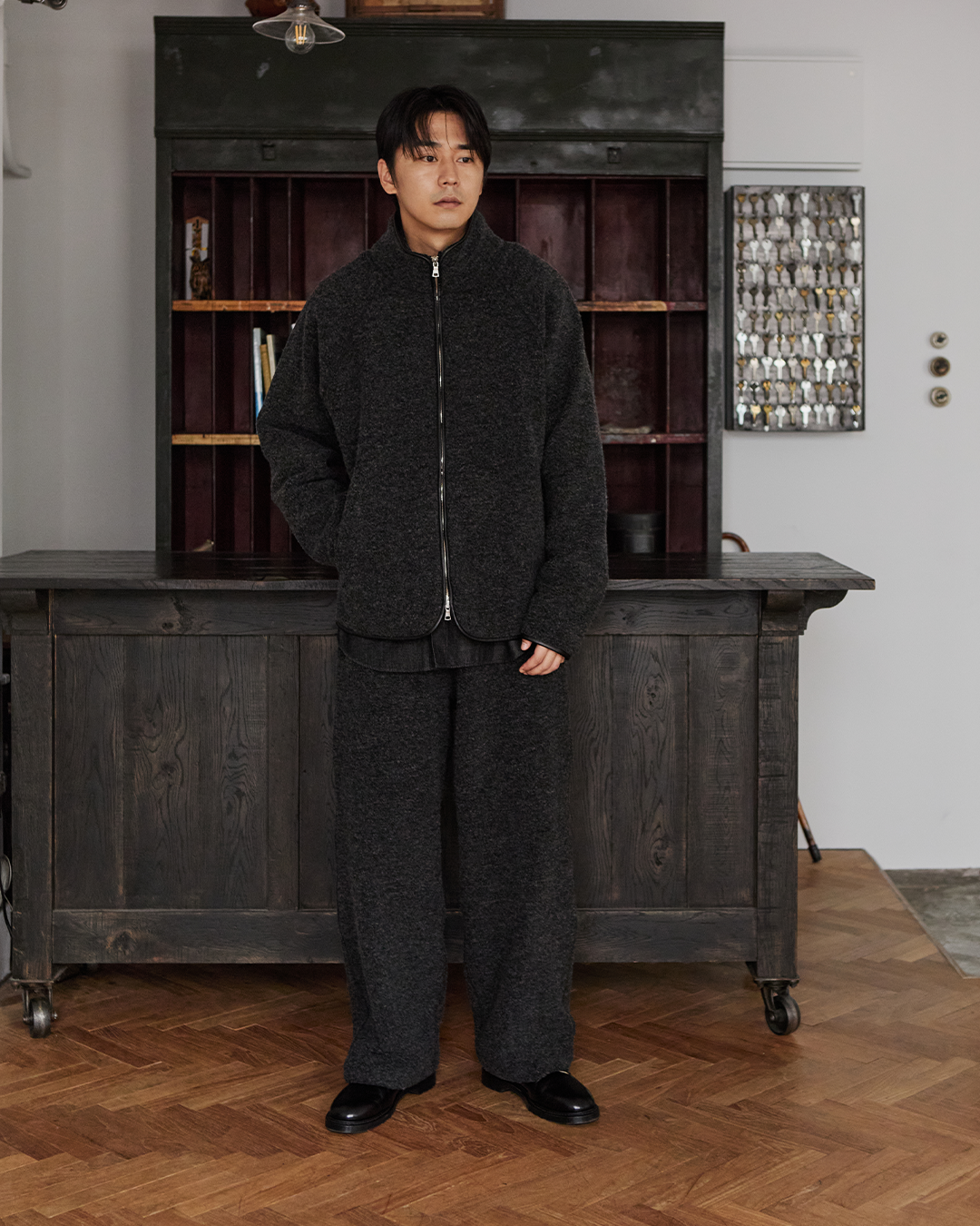 Schuray.｜Dutch Army Wool Pile Boa Jacket