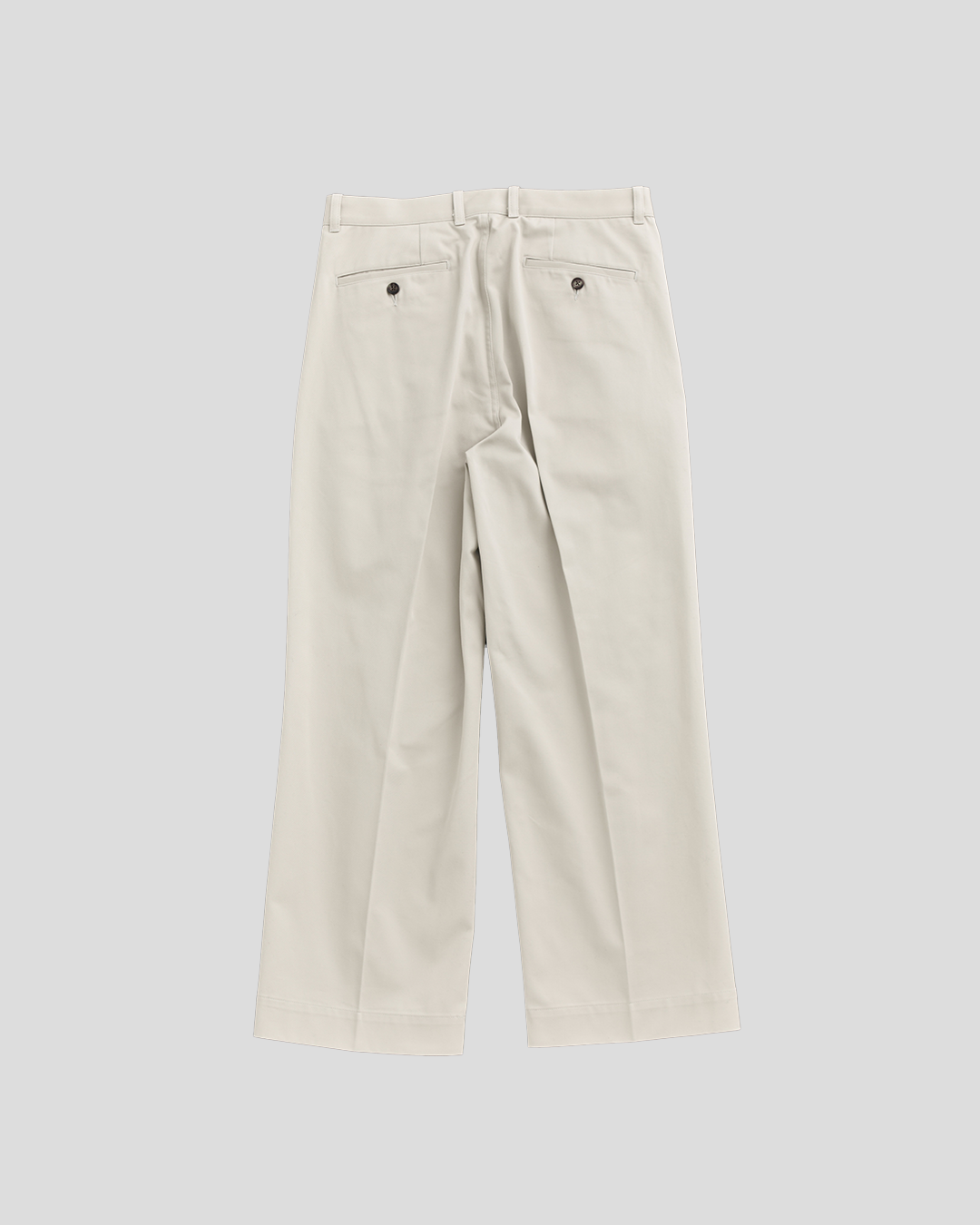 Schuray.｜Combed Cotton Chino Trousers (BEIGE)