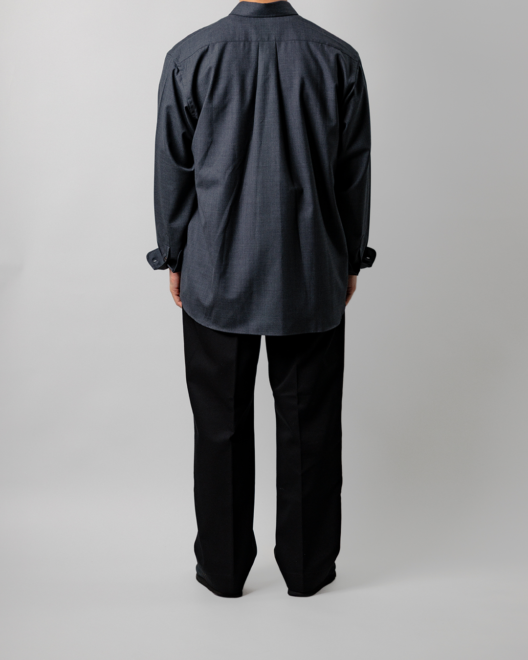 Schuray.｜Combed Cotton Chino Trousers (BLACK)