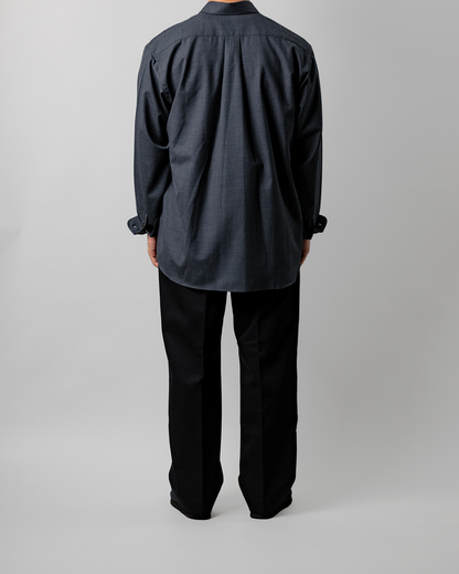 Schuray.｜Combed Cotton Chino Trousers (BLACK)