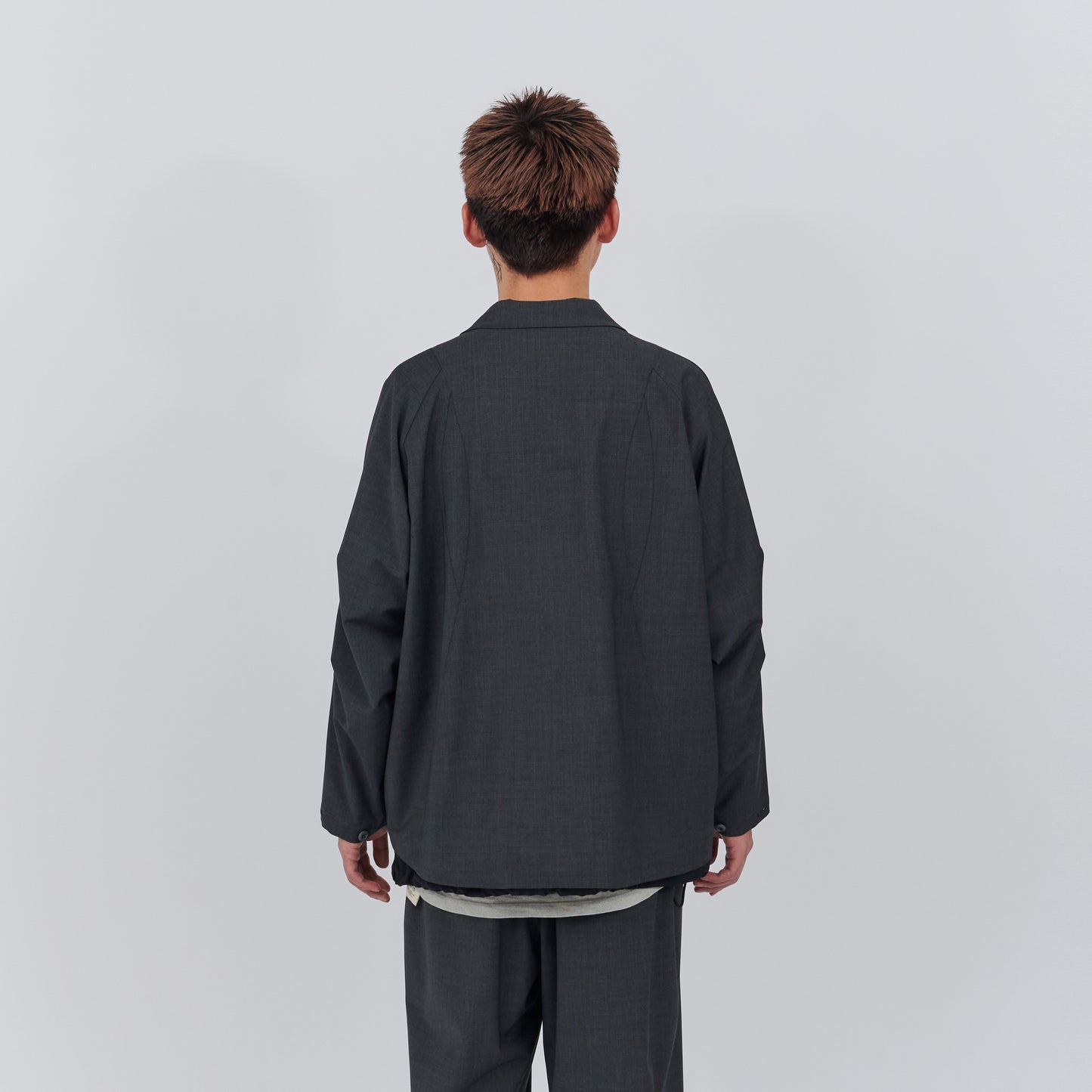 【20% OFF】UNTRACE｜WASHABLE TROPICAL STRETCH JACKET (CHARCOAL)