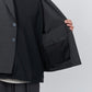 UNTRACE｜WASHABLE TROPICAL STRETCH JACKET (CHARCOAL)