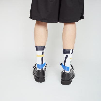 UNTRACE｜_183 SOCKS (WHITE)